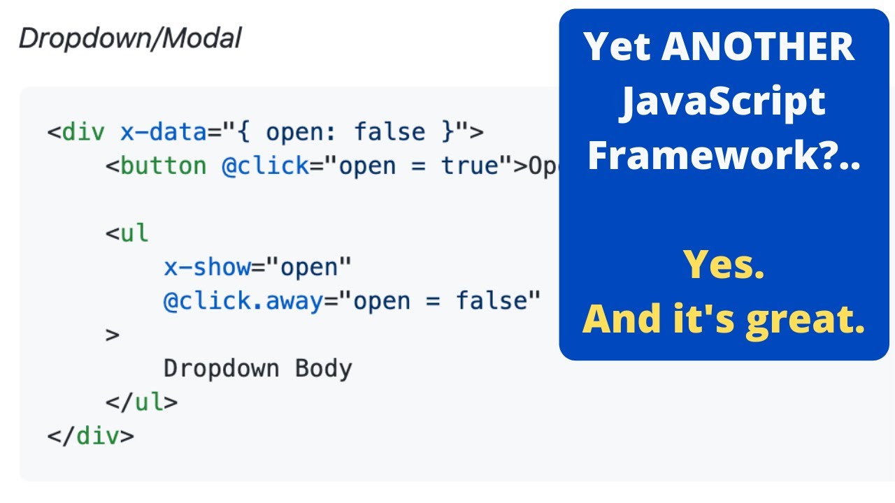Intro to Alpine.js in Just 7 Minutes - YouTube