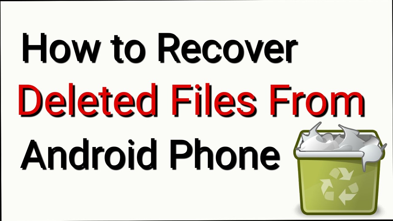 [Hindi] How To Recover Deleted Files From Android Mobile - YouTube