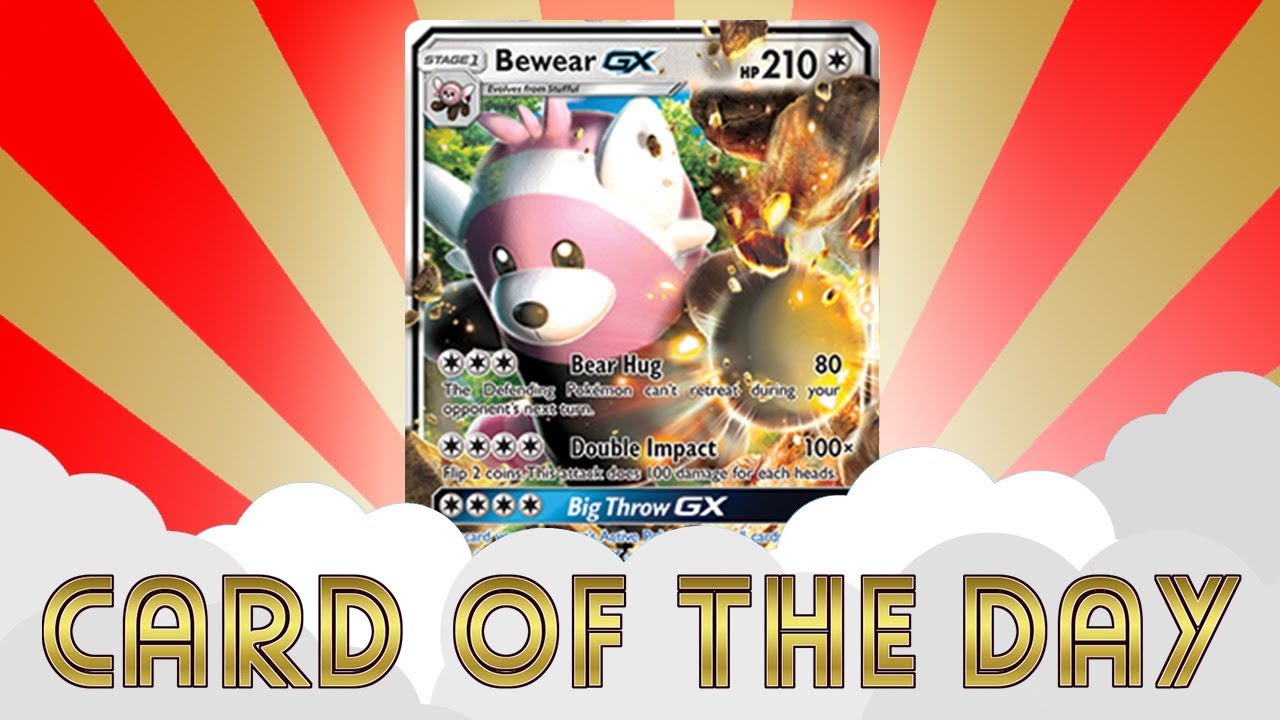 pokemon card bewear GX SM34 PTCGO Code Cavern Trading Cards, LLC (You cant use more than 1 GX attack in a game.) BEWARE BEWEAR! , Another