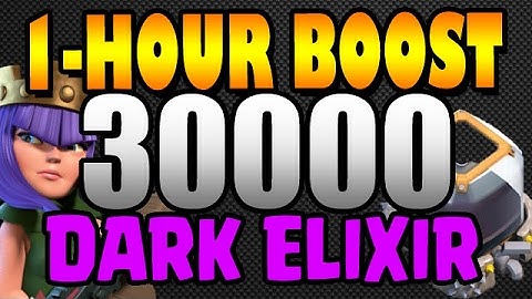 Clash of Clans: 30000 Dark Elixir in 1 Hour!  #Farm&Chill