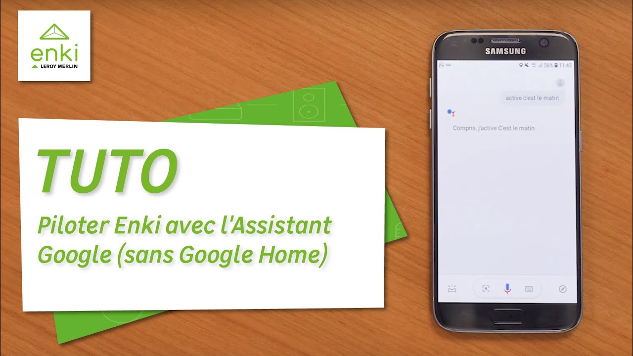 Piloter Enki Avec L Assistant Google sans Google Home YouTube