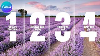 How to Create a Year End Review Slideshow in Canva