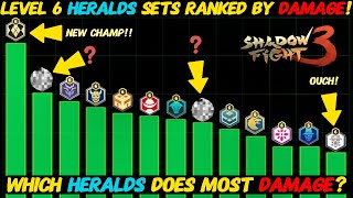 BREAKING!! All HERALDS Sets Ranked By DAMAGE! | Level 6 Damage Tournament Finale!| Shadow Fight 3 screenshot 3