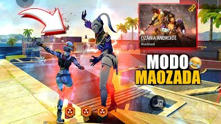 HUMANOS VC ROBÔS NO FREE FIRE!! O NOVO MODO DO SERVIDOR AVANÇADO DO FREE FIRE