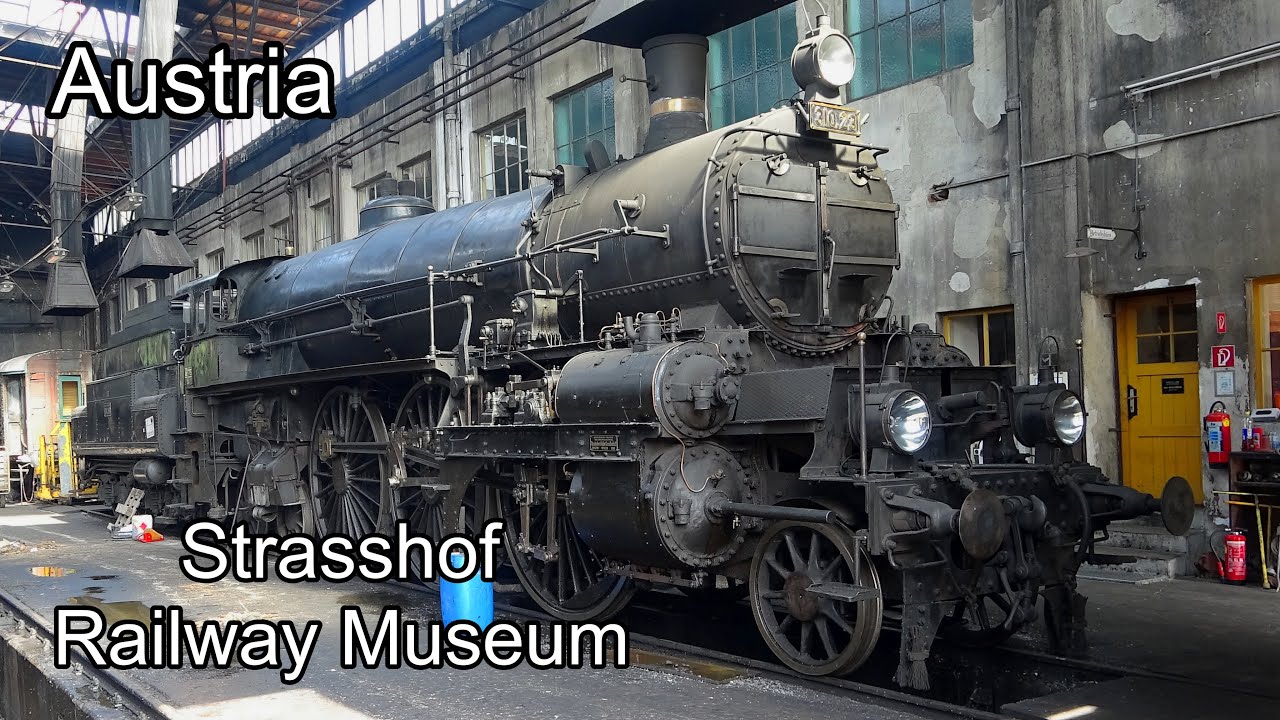 Strasshof, Railway Museum, Austria - Das Heizhaus Eisenbahnmuseum Strasshof - 4K