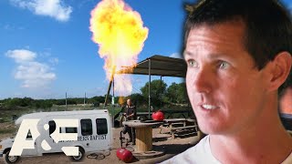 Jarrett Transports FLAME THROWERS in Old Church Bus (S4) | Shipping Wars | A&E Net Worth