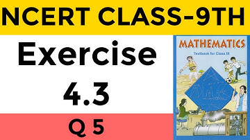 Class 9 Maths | Chapter 4 | Exercise 4.3 Q5 | Linear Equation in Two Variables | NCERT CBSE ICSE