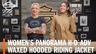 Harley-Davidson Women s Panorama ADV Waxed Hooded Riding Jacket Overview
