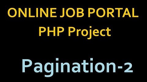Online Job Portal Project In PHP - Php Project Tutorial (Hindi) - 26