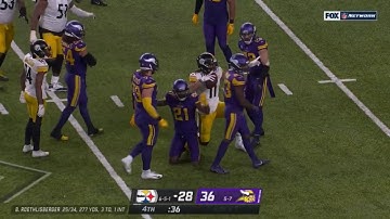 Chase Claypool Celebrates First Down During Potential Game-Tying 2-Minute Drive, Upsets Trai Turner