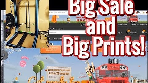 GearBest Mega 4 Year Anniversary Sale is here - Max height CR-10 Print