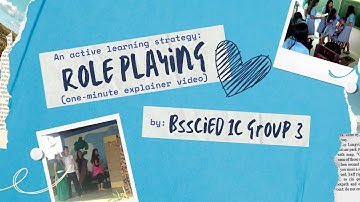 Role Playing - Active Learning Strategy (FLCT 1C SG3)
