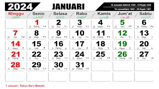 KALENDER TAHUN 2024 LENGKAP DENGAN LIBUR NASIONAL