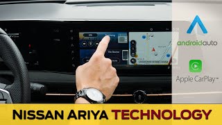 Media Screen in the 2023-2025 Nissan Ariya | Apple CarPlay, Android Auto, Charging and more!