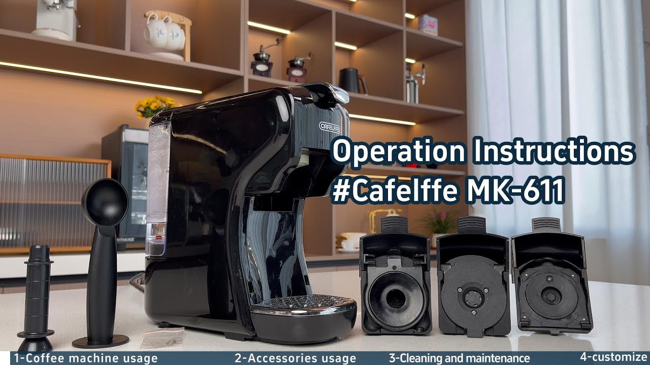 cafelffe コーヒーマシーン CAFELFFE | MK611 | Product Usage Tutorial - YouTube