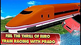 Train vs Prado Racing 3D: Advance Racing Revival - Level 14 and 15 END Using New Car screenshot 3