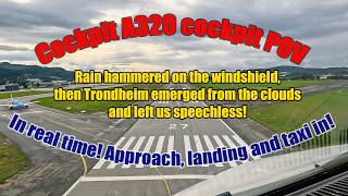 LANDING A320 IN TRONDHEIM! You Won't Believe This View (No Instruments POV)