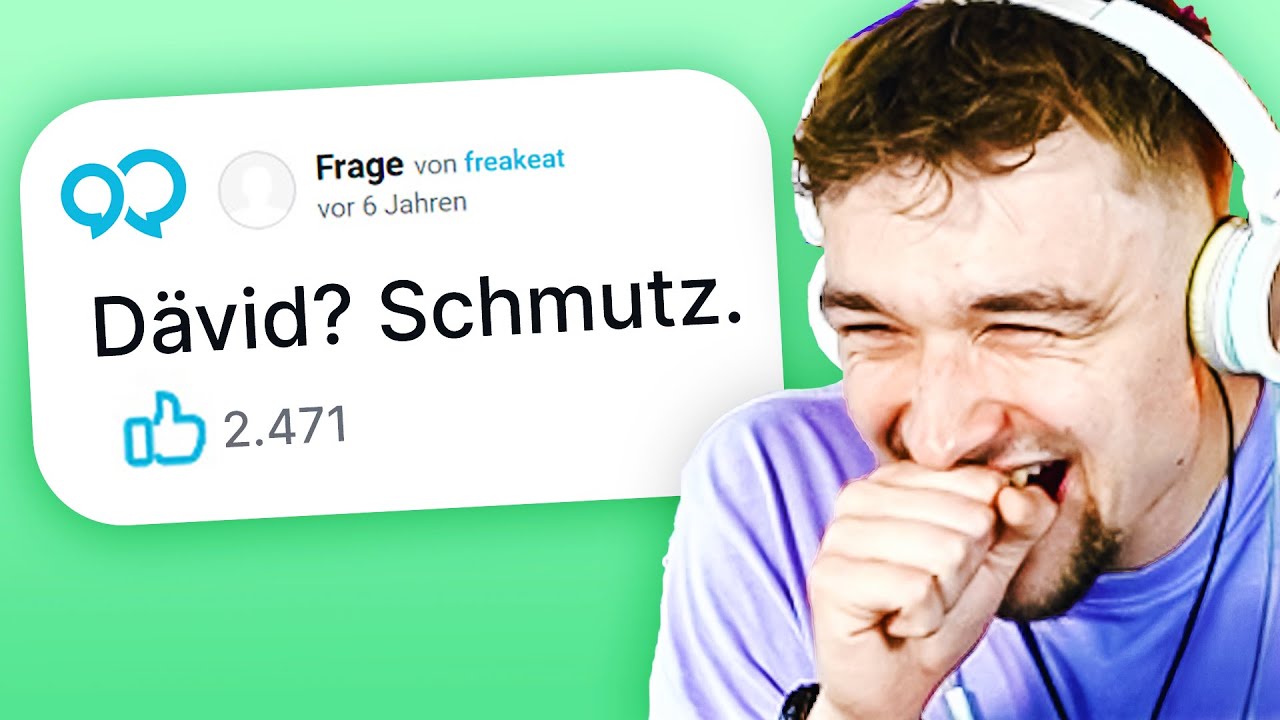 ICH wurde auf GuteFrage.net GEFRONTET?! | Dävid Reaktion