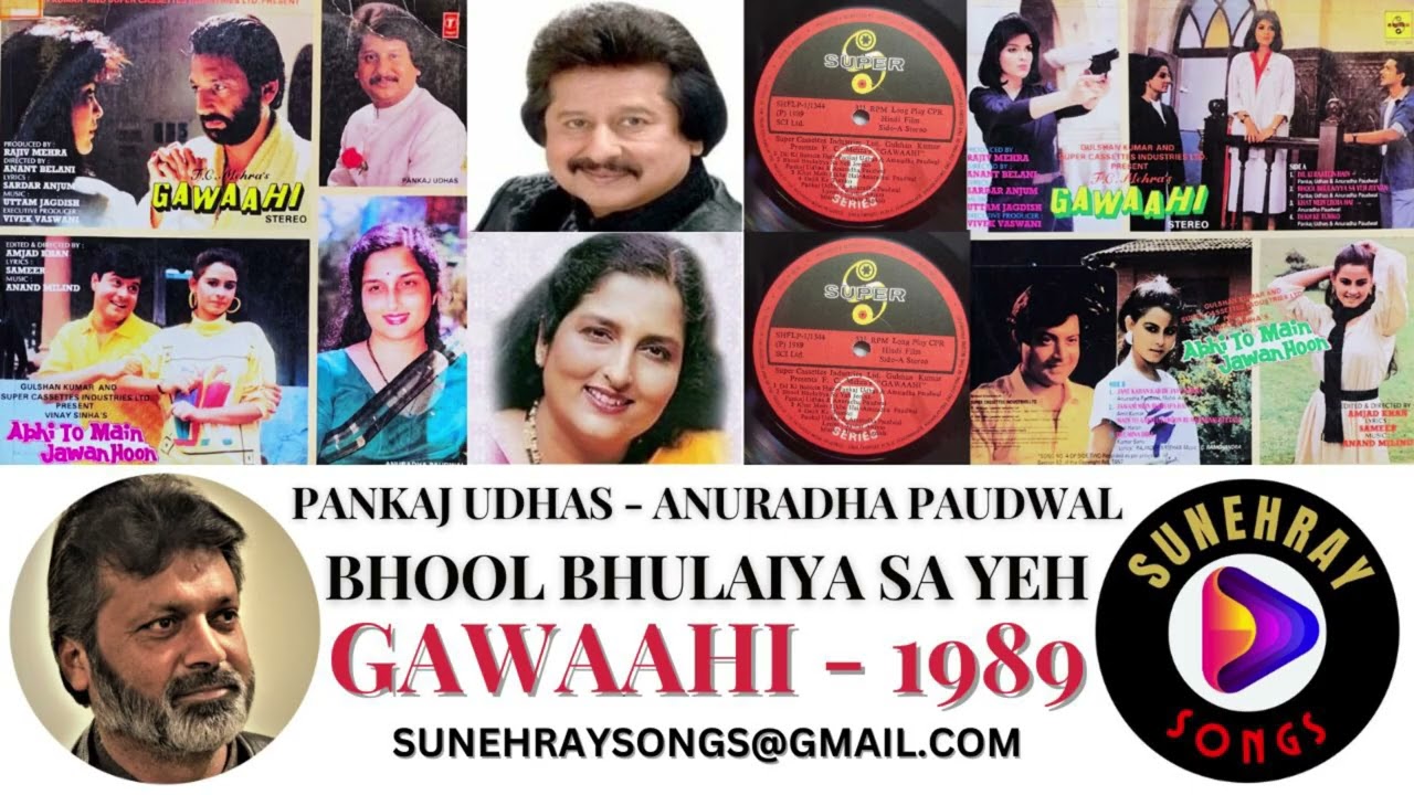 Bhool Bhulaiya Sa Yeh | Pankaj Udhas , Anuradha Paudwal | Gawaahi - 1989