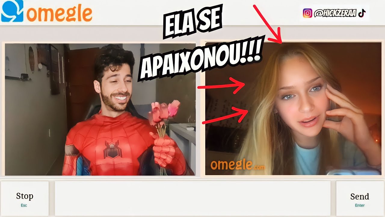 Fiz as Gringas se APAIXONAREM pelo Homem-Aranha no Omegle!!