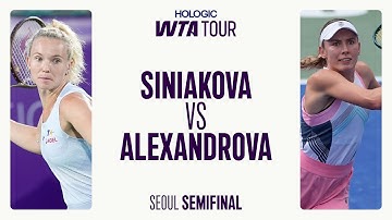 Katerina Siniakova vs. Ekaterina Alexandrova | 2025 Seoul Semifinal | WTA Match Highlights