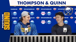 "The Fans Are Awesome" | Tage Thompson And Jack Quinn After Sabres Win Over Red Bull Munich