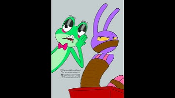 👻💚🐸 #jax #ribbit #digitalcircus #tadc #theamazingdigitalcircus #glitch  #animatic #digitalart