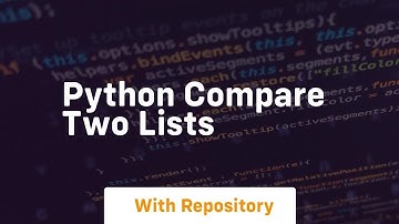 python compare two lists