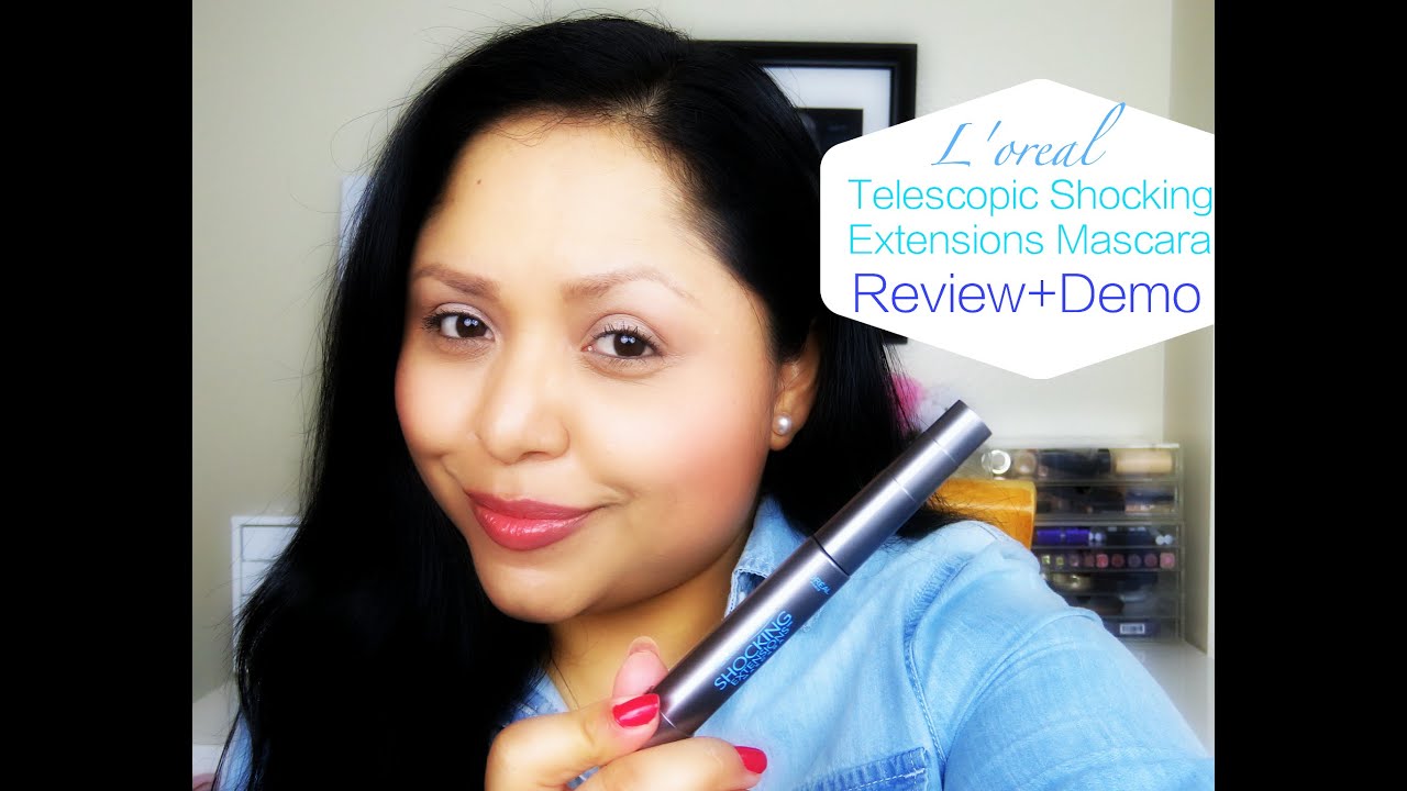 L'oreal Telescopic Shocking Extensions Mascara Review+Demo in ...
