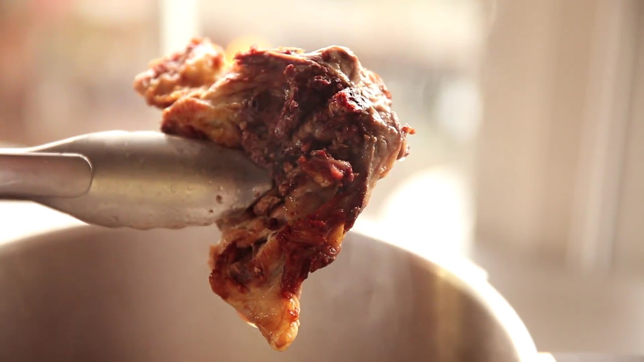 Pressure Cooked Brown Chicken Stock - YouTube