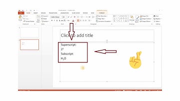 How to Subscript & Superscript in Powerpoint |Subscript & superscript