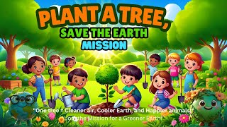 "🌱 Plant a Tree, Save the Earth! 🌍 Kids Mission to Make a Greener Planet! | #GreenEarthMission"