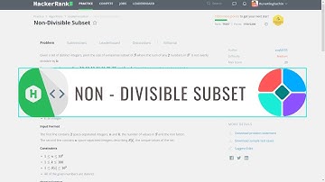 Non Divisible Subset || HackerRank Problem Solution || Python