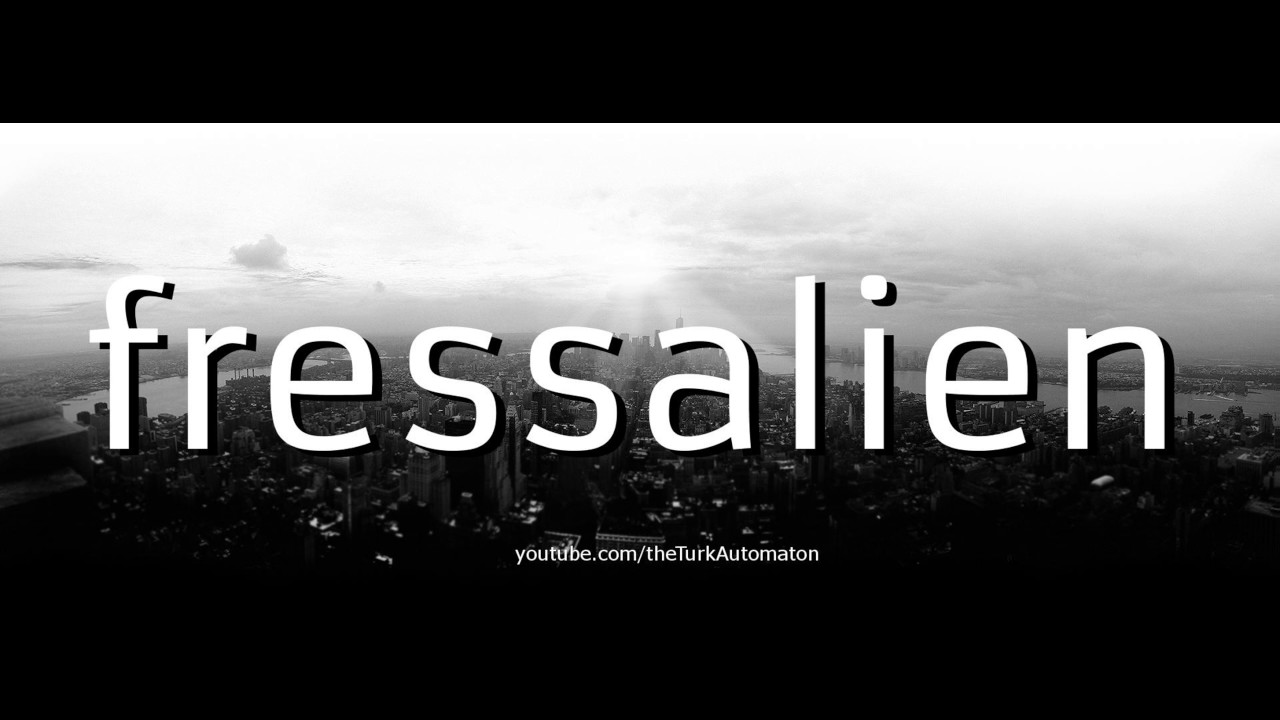 Как произносится fressalien на немецком языке?