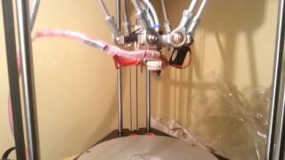 GEEETECH Delta Rostock G2S print two filament problem first test