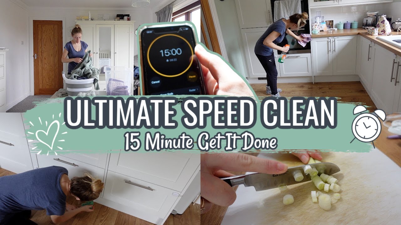 How To Speed Clean The Kitchen When You Only Have 15 Minutes - A