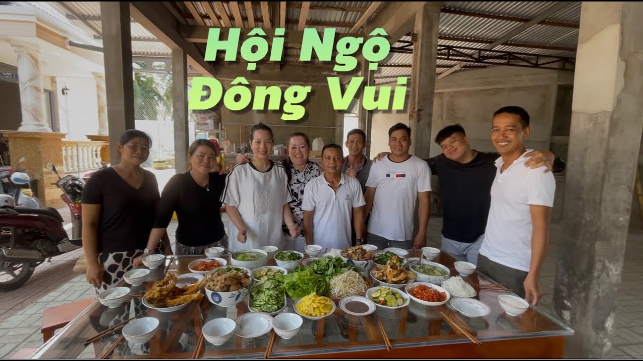 cùng Út Hương nhóm Cù Lao Dung Vlogs và Bin Đen nấu cơm quê nhà Dì Dượng Tư | Thủy Bùi #1