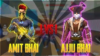 Ajjubhai94 vs Amitbhai (Desi Gamer) Best clash Battle who will win -Garena free fire old gameplay II