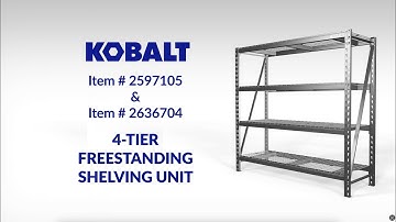 How to Assemble Kobalt 4-Tier Heavy-Duty Shelving Units (84in & 72in Models) | Step-by-Step Tutorial