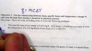 q=mcT homework 1
