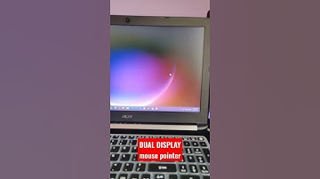 Dual display mouse pointer #laptop #dualdisplay #monitor #computer