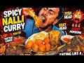 Eating Spicy Nalli Curry,Fish Head,Fish Fry,Goat Head,Egg,Mutton Lounge With Rice || Asmr Mukbong
