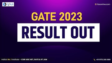 GATE  Exam 2023 Result Are Released | GATE Exam 2023  | IFAS