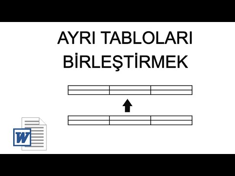 Video: Tabloda iki tabloyu nasıl birleştiririm?