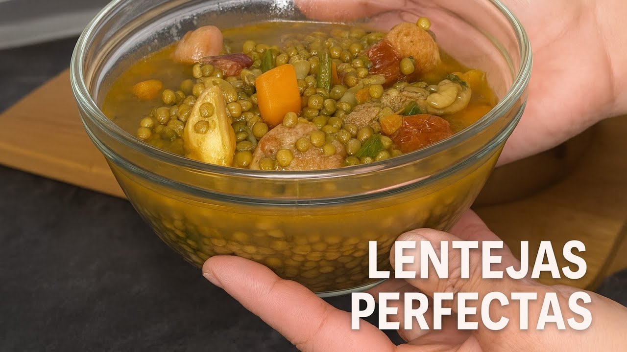 Cómo preparar unas lentejas tiernas y llenas de sabor  😋