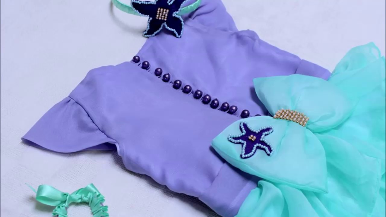 Roupa Tema Pequena Sereia #By Ju Rosas - YouTube