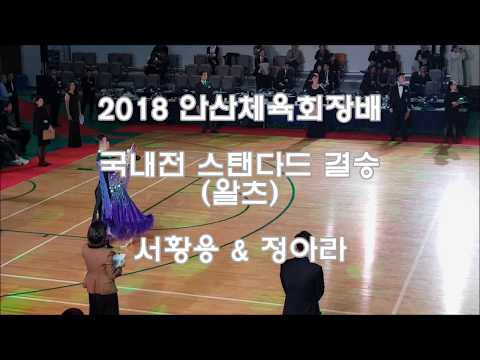 2018 안산 댄스스포츠 대회 서황용 정아라 결승 왈츠-장일남컬렉션