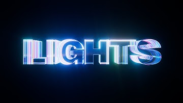 Cinema 4D & Redshift - Prachtige retro gloeiende tekst