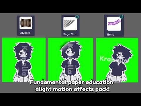 Fundemental paper education (FPE) alight motion effects pack!