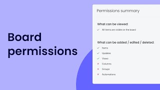 Board Permissions | Monday.com Tutorials